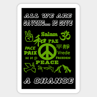 Give Peace a Chance Sticker